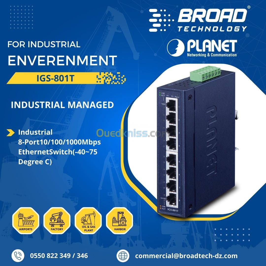 Switch Ethernet PLANET , Switch Industriel PLANET