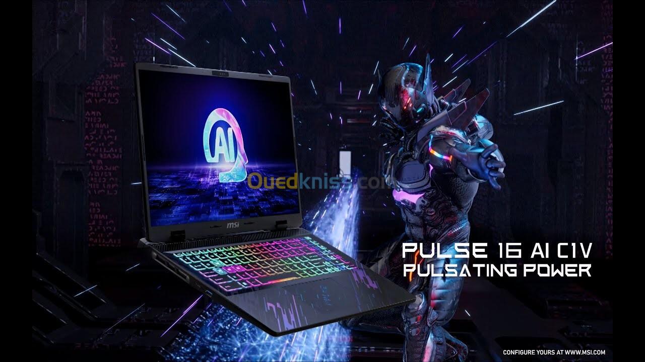 MSI PULSE 16 Ai QHD+ 240Hz, Intel Core Ultra 7-155H, 16GB 5600MHz, 1TB SSD, RTX4060 8GB GDDR6, W11