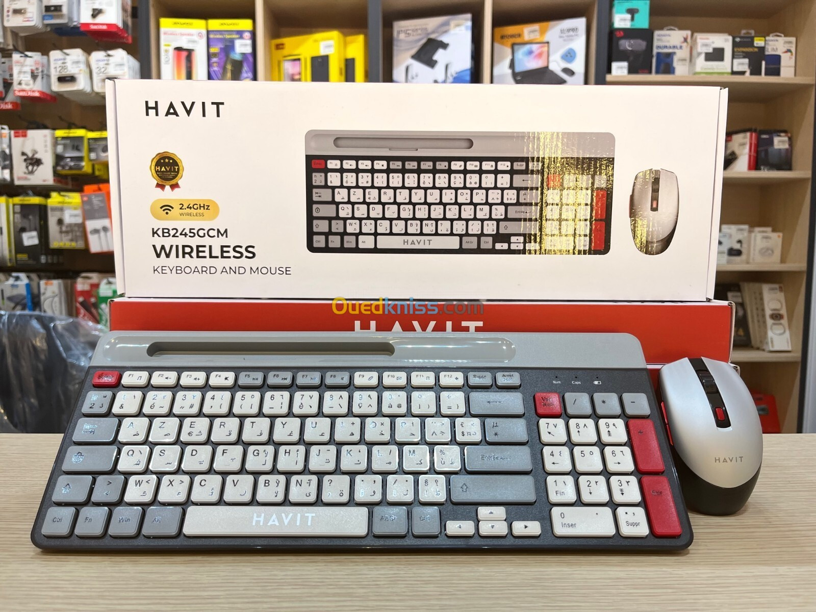 Combo Clavier + Souris Havit Sans-fil 2.4GHz & Bluetooth