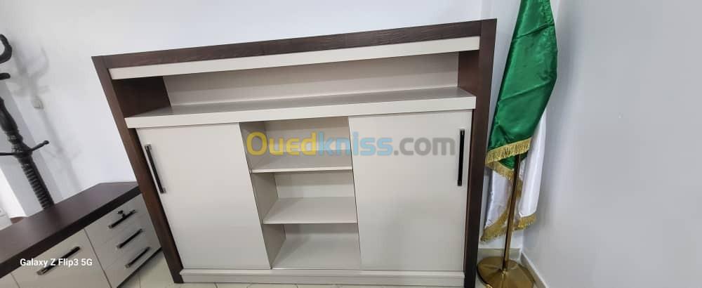 ENSEMBLE DE BUREAU EN PDF PLACAGE EN BOIS CHENE 