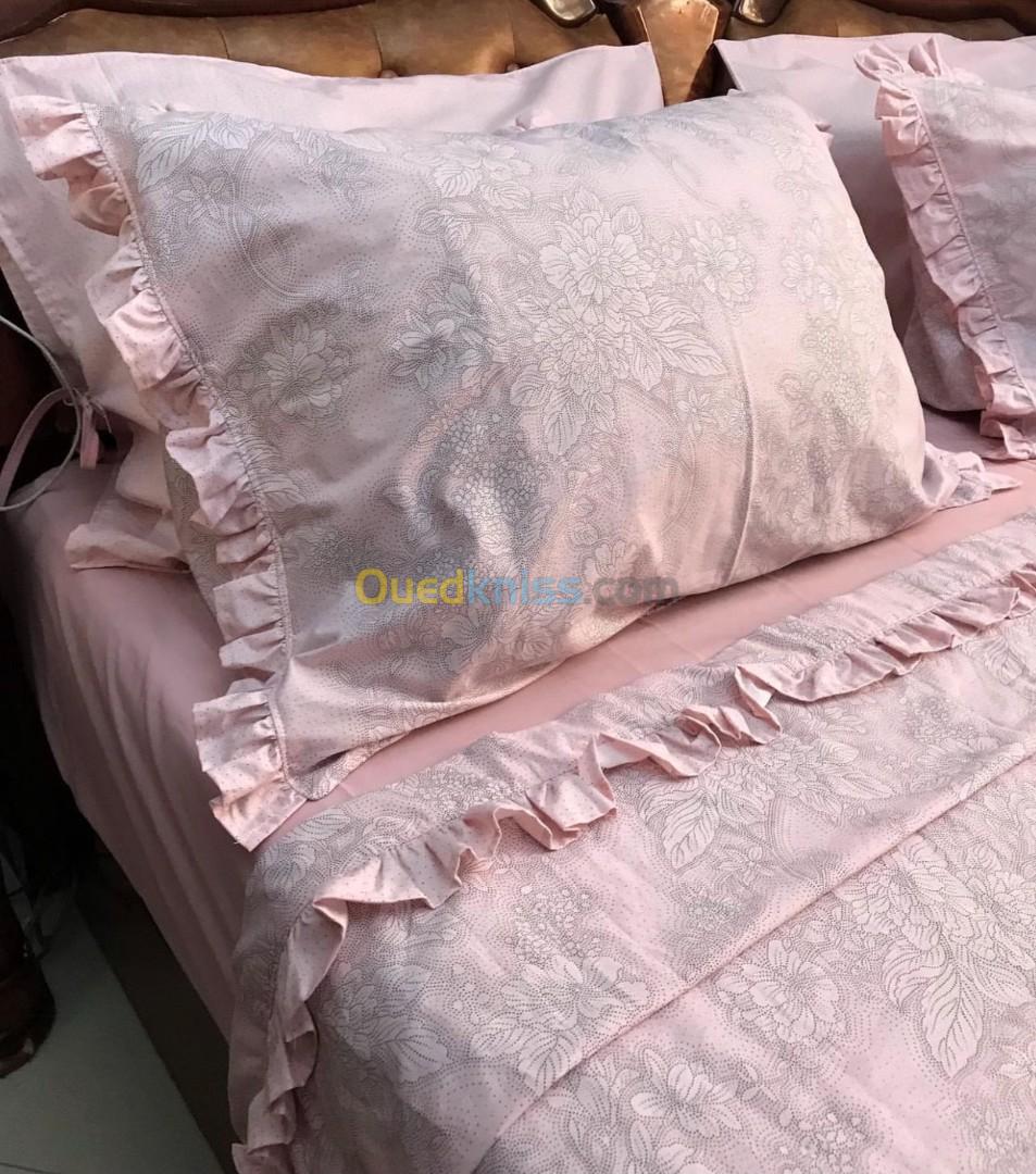 parure de draps 06 pièces tissu turque 100% coton 