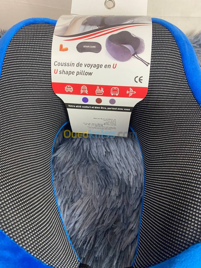 Kit de voyage 3in1 Oreiller en mousse en forme de U avec Bouchon doreille et Bandeau Yeux