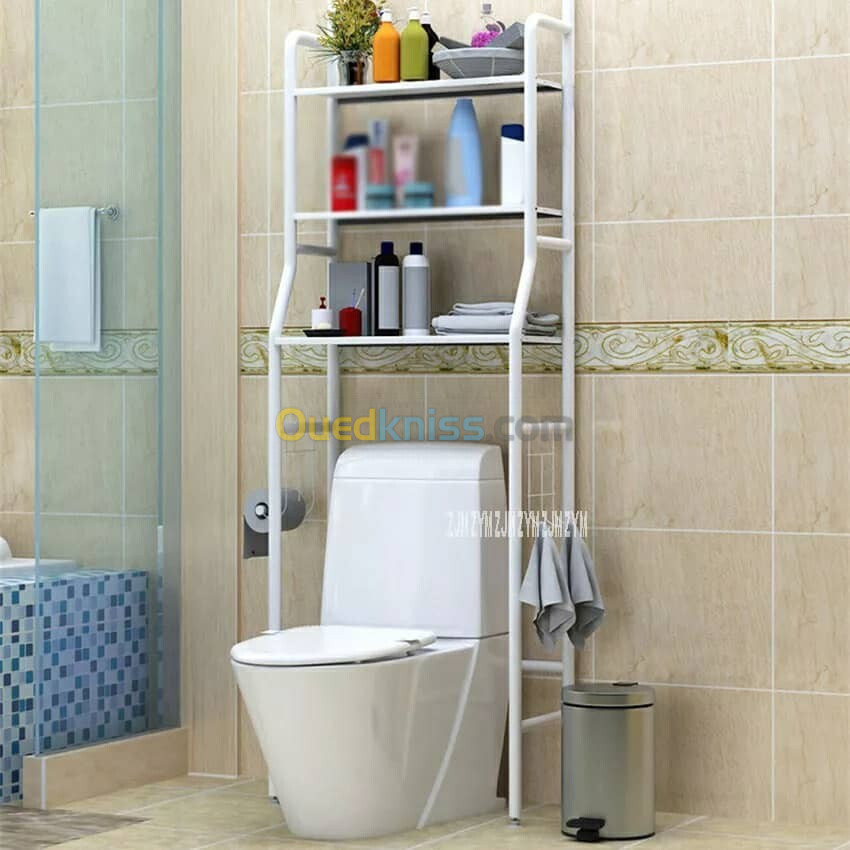 support de rangement en acier inoxydable pour salle de bain WC