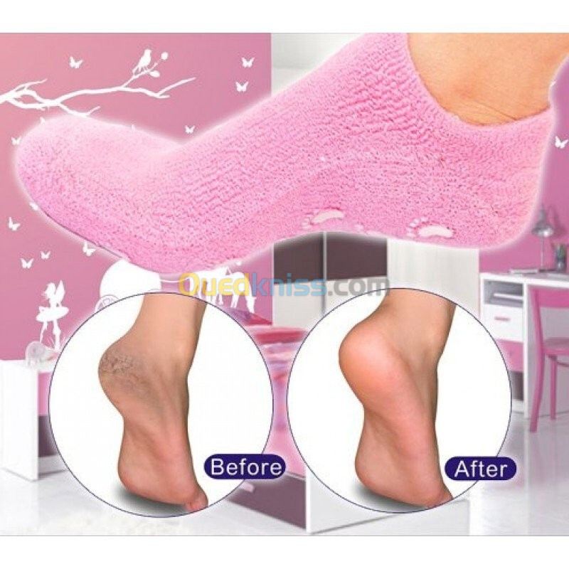 Chaussettes en Gel de Silicone réutilisables masque pour les pieds hydratant blanchissant exfoliant