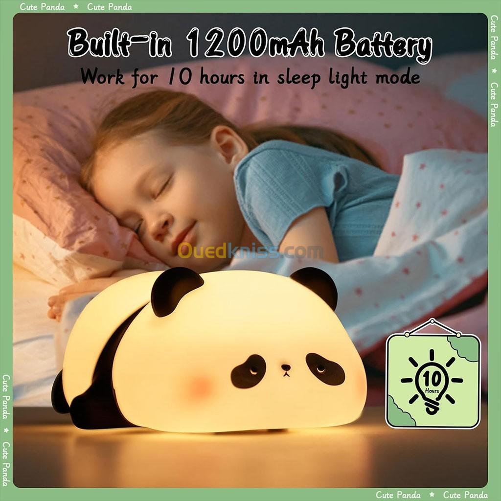 Lampe Tactile en Silicone Rechargeable USB - Veilleuse Enfant Panda