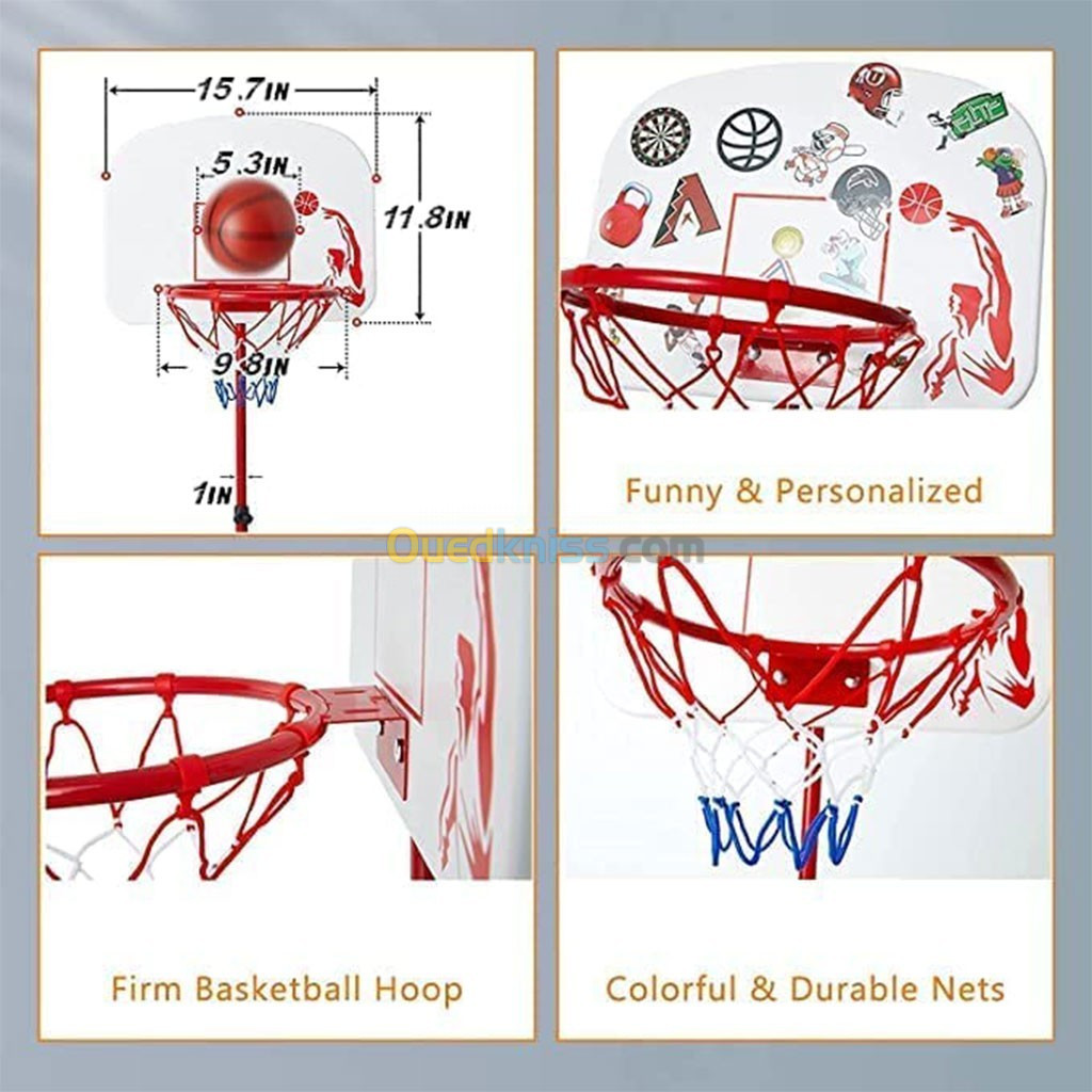 Jeu Panier de basket-ball pour enfants 140cm HOOPS-Basketball