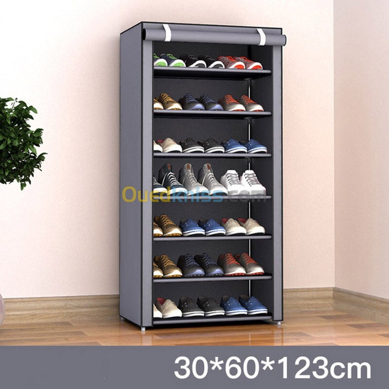 Armoire Chaussures 7 niveaux étagères 21 paires ou plus très pratique pour Salon, Chambre et Entrée