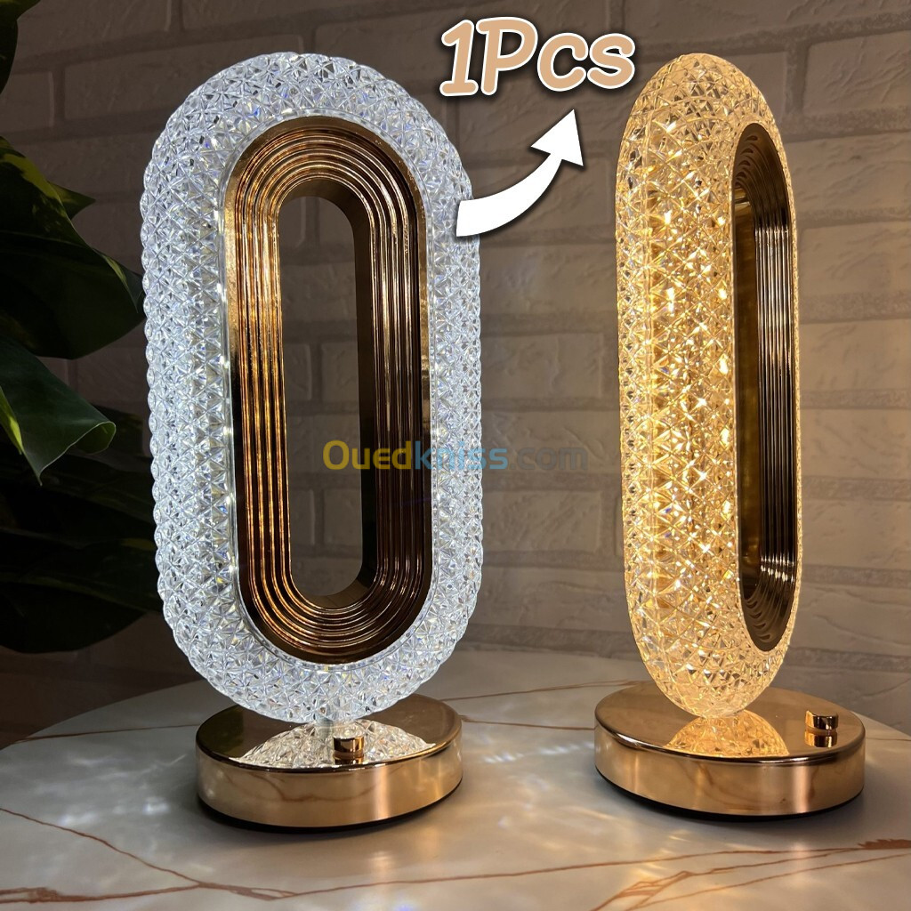 Lampe de table décorative LED forme œil d'étoile (1 pièce)