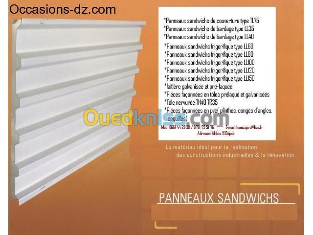 panneaux sandwich et accessoires