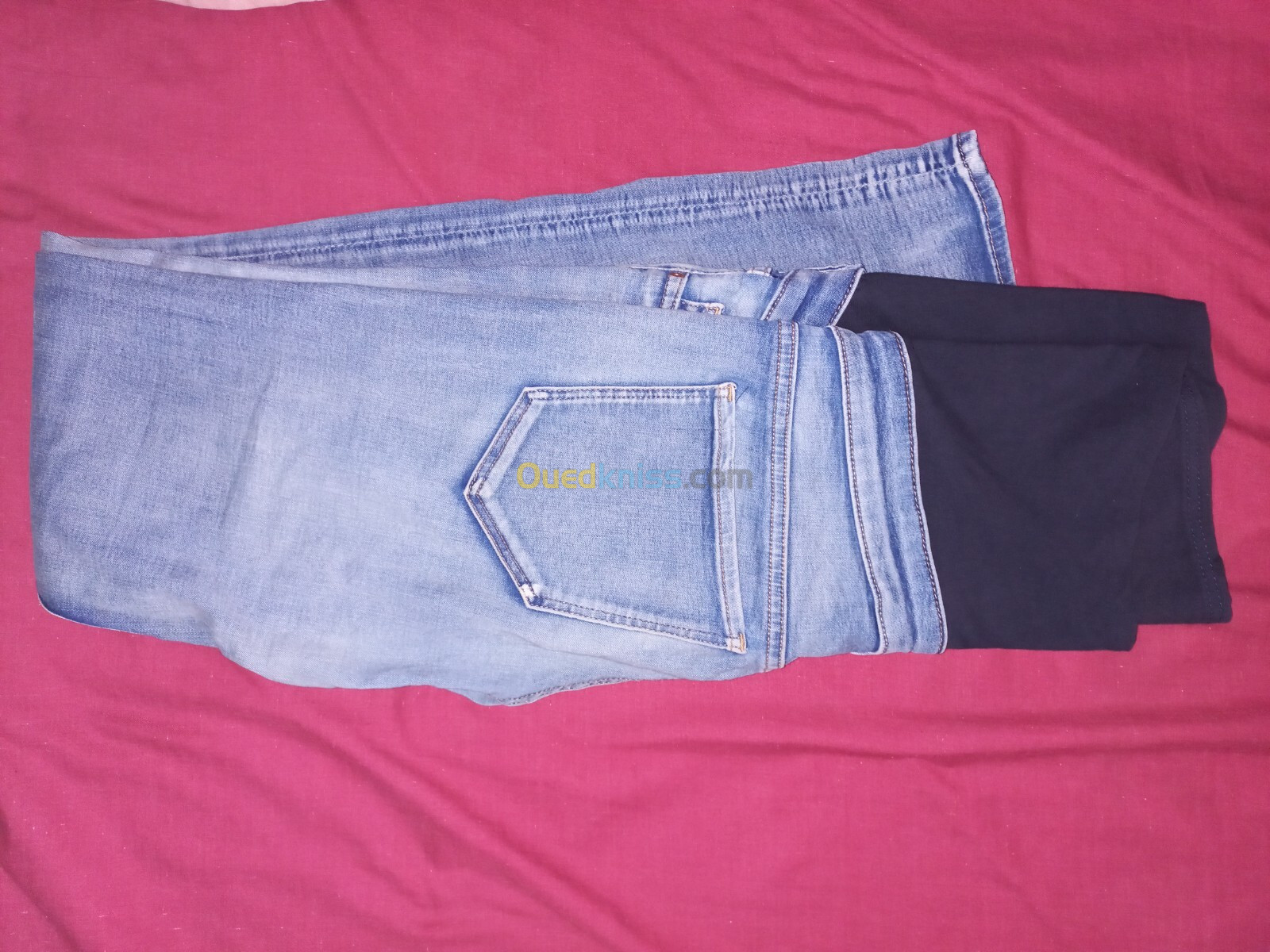 Pantalon jean de grossesse pour femme سروال المرأة الحامل les 2 seulement 1000 da