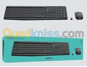 CLAVIER ET SOURIS SANS FIL LOGITECH MK235