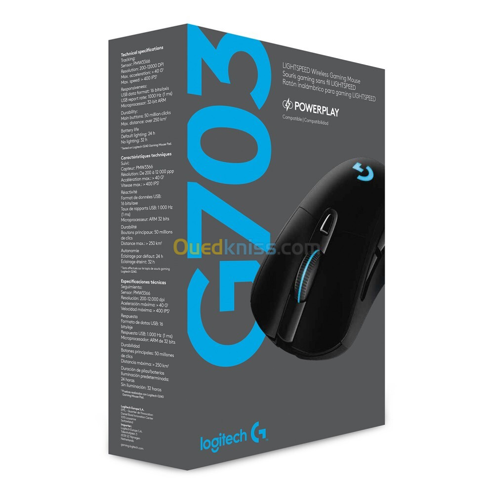 SOURIS LOGITECH GAMING G703 LIGHTSPEED SANS FIL