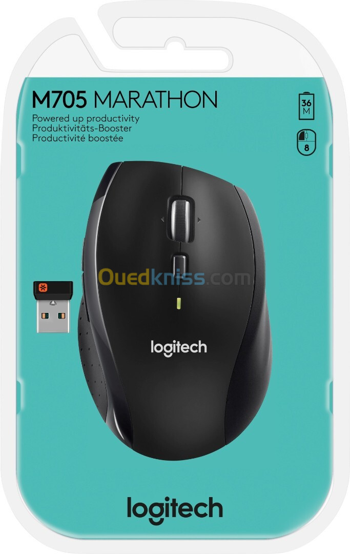 SOURIS SANS FIL LOGITECH M705 2.4 GHZ MARATHON