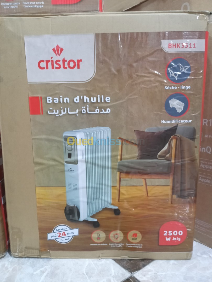 PROMO RADIATEUR À BAIN D'HUILE CRISTOR 