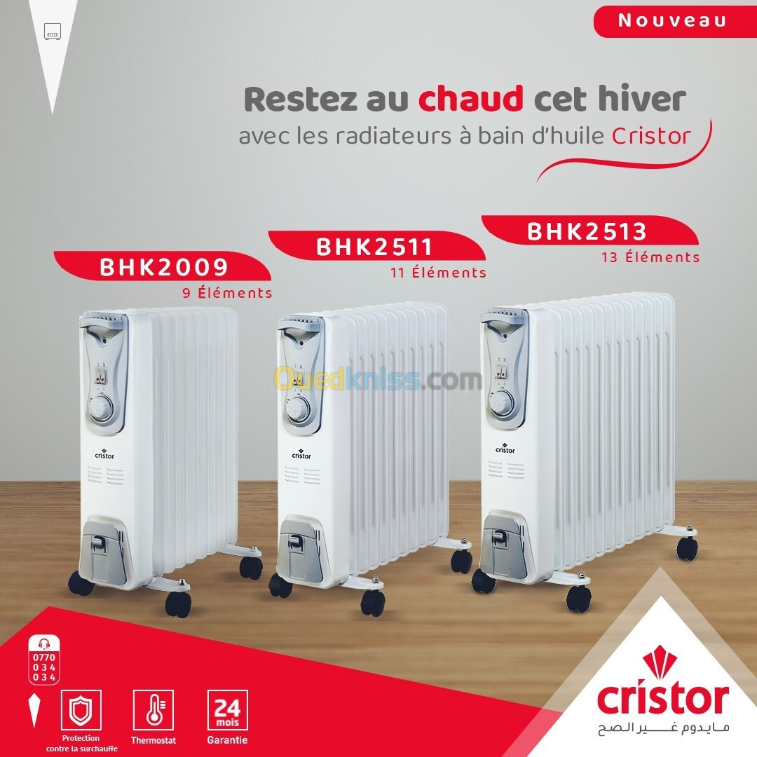 PROMOTION BAIN D'HUILE CRISTOR 9,11,13 ÉLÉMENTS 