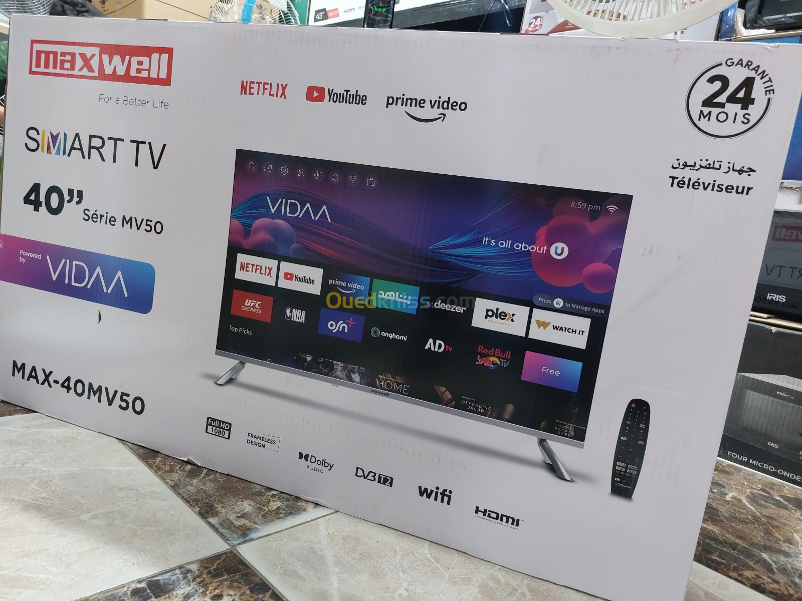 PROMO TV MAXWELL 40" SMART VIDAA