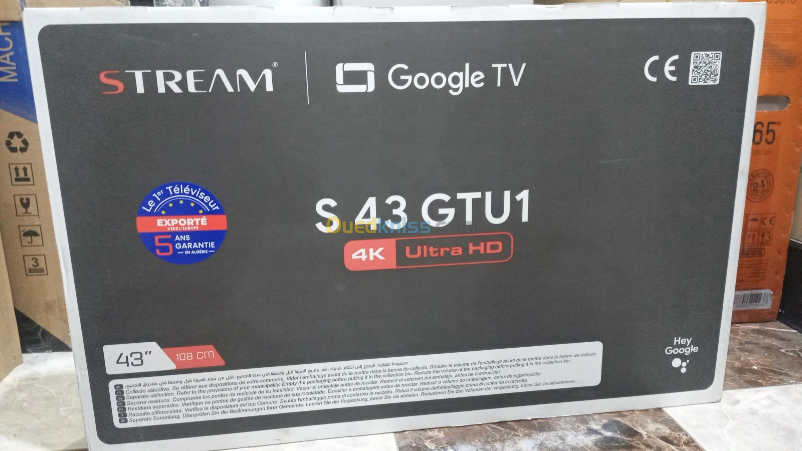 PROMO TV STREAM 43" 4K SMART GOOGLE TV 