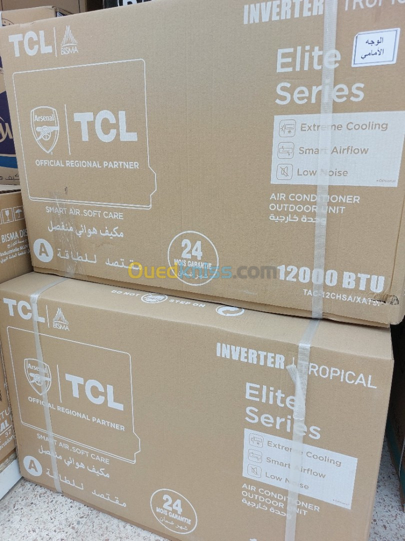 PROMO CLIMATISEURS TCL 12000btu INVERTER TROPICAL 