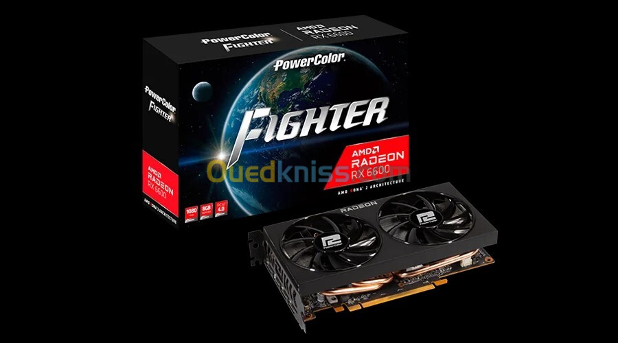 Carte Graphique AMD Radeon RX 6600 8 Go GDDR6 Powercolor AXRX 6600 8GBD6-3DH