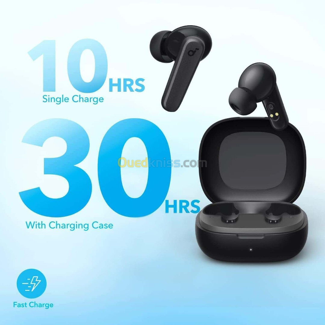 Ecouteur sans-fil Bluetooth 5.3 Earbuds Etanche IPX5 SOUNDCORE By Anker R50i avec 4 microphones