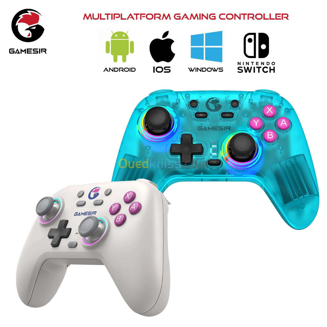 Manette de jeux sans-fil GAMESIR NOVA T4N Multiplateforme avec Boitier pour ANDROID PC IOS SWITCH