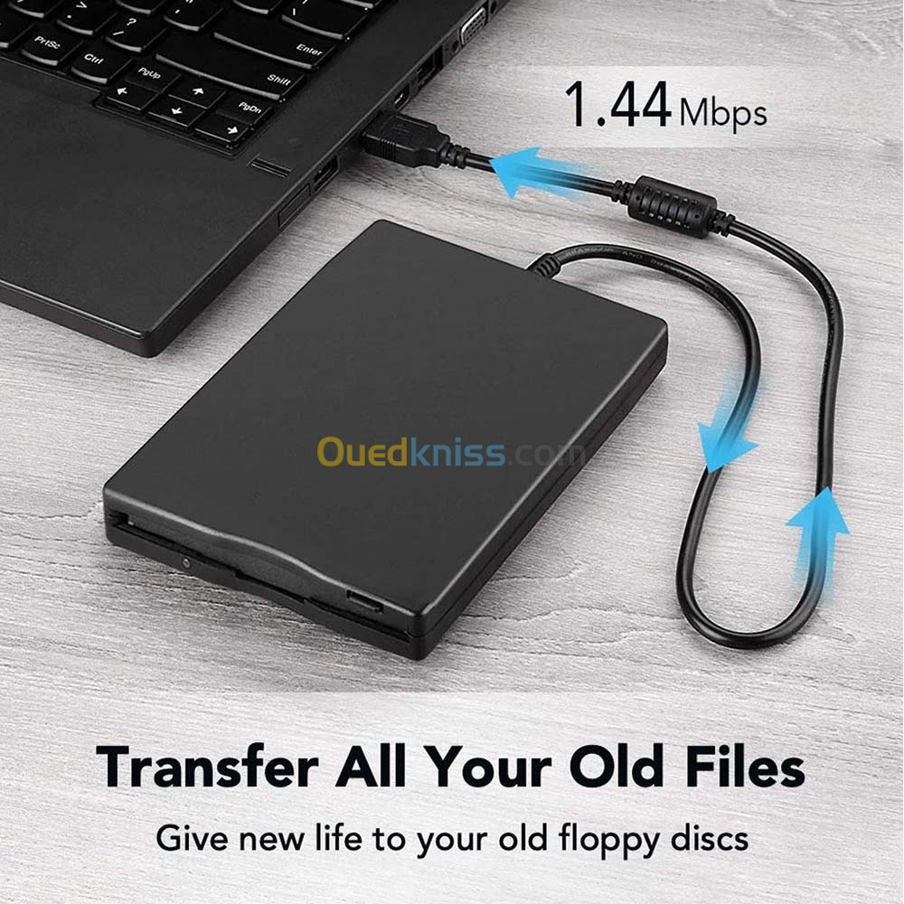 Lecteur de disquette USB portable externe 3.5 pouce 1.44 Mo pour PC Laptop  - Alger Algeria