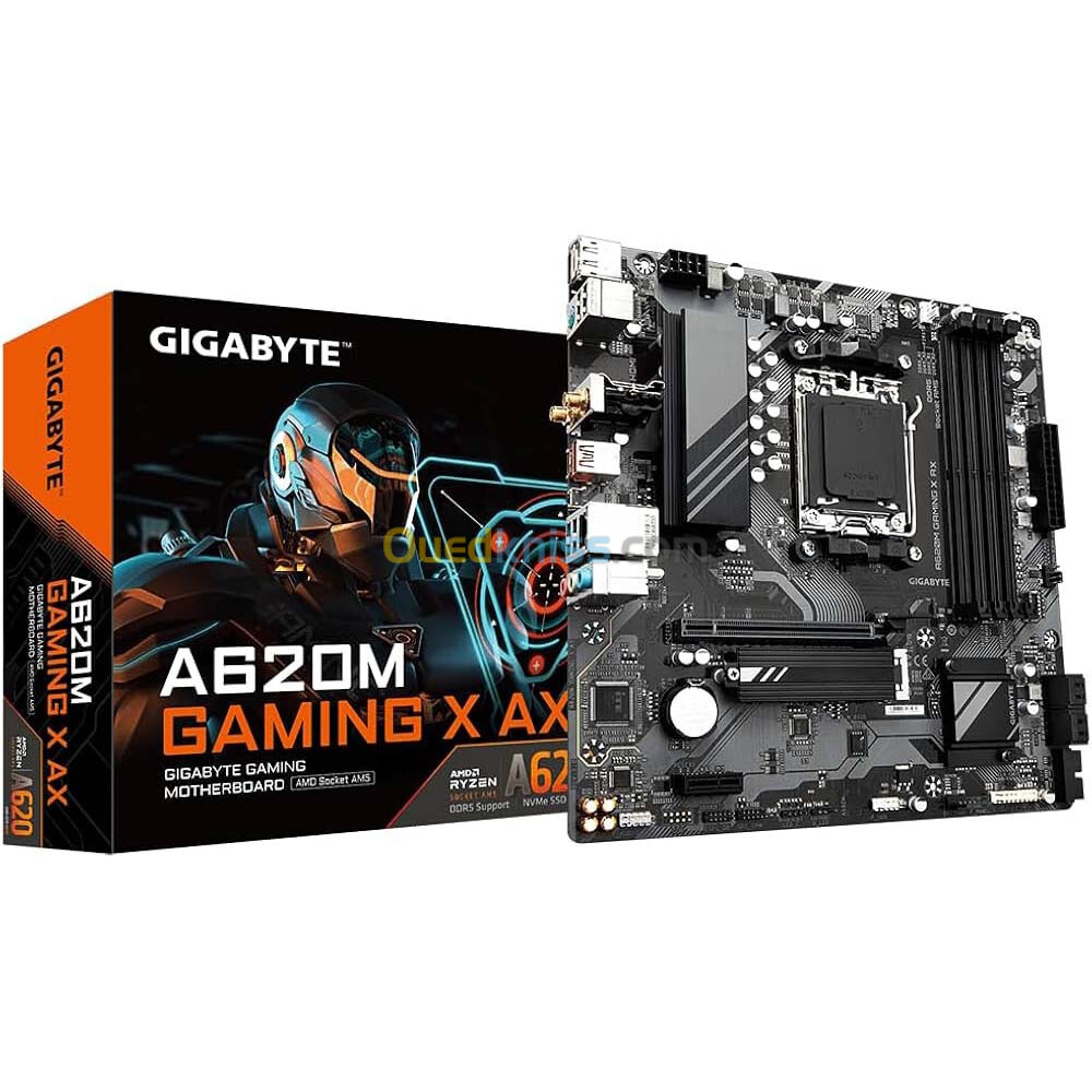 Carte-mère AMD AM5 Gigabyte A620M Gaming X AX Wi-Fi WiFi 6E