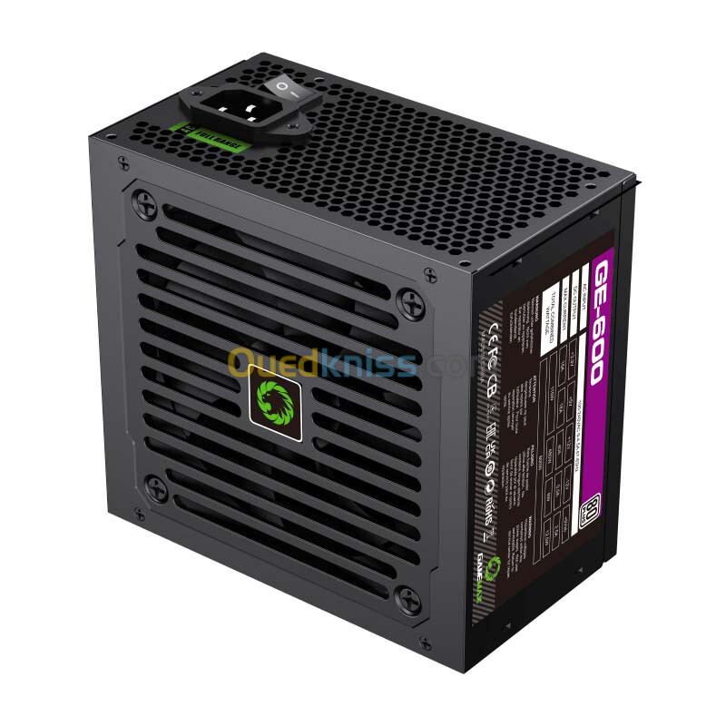 Alimentation ATX PC GAMEMAX GE-600 600W efficacité 80+