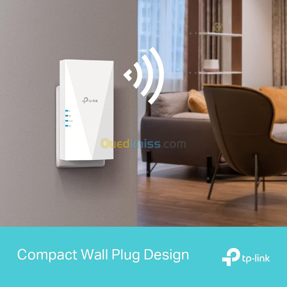 Répéteur WiFi 6 Amplificateur TP-Link RE500X Bi-Bande AX1500 Gigabit