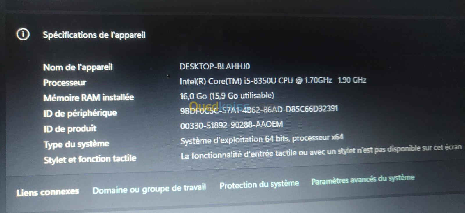 Dell latitude / I5 8éme / 16Go / 512 SSD / 14"