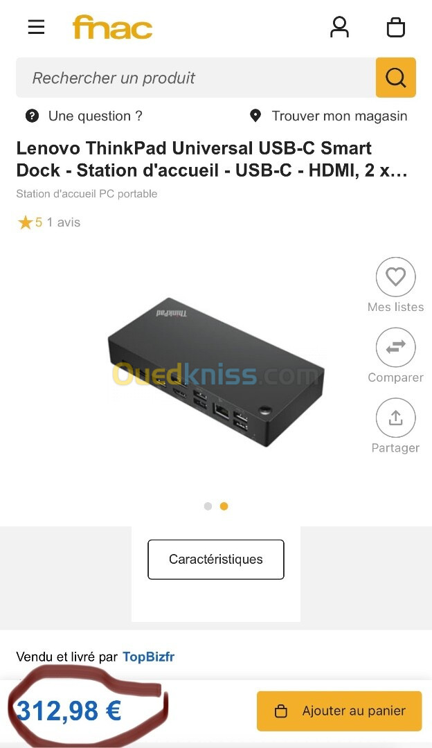 Lenovo ThinkPad Universal USB-C Smart Dock - Station d'accueil