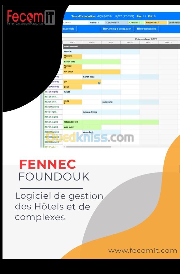 Logiciel de gestion d'hébergement 