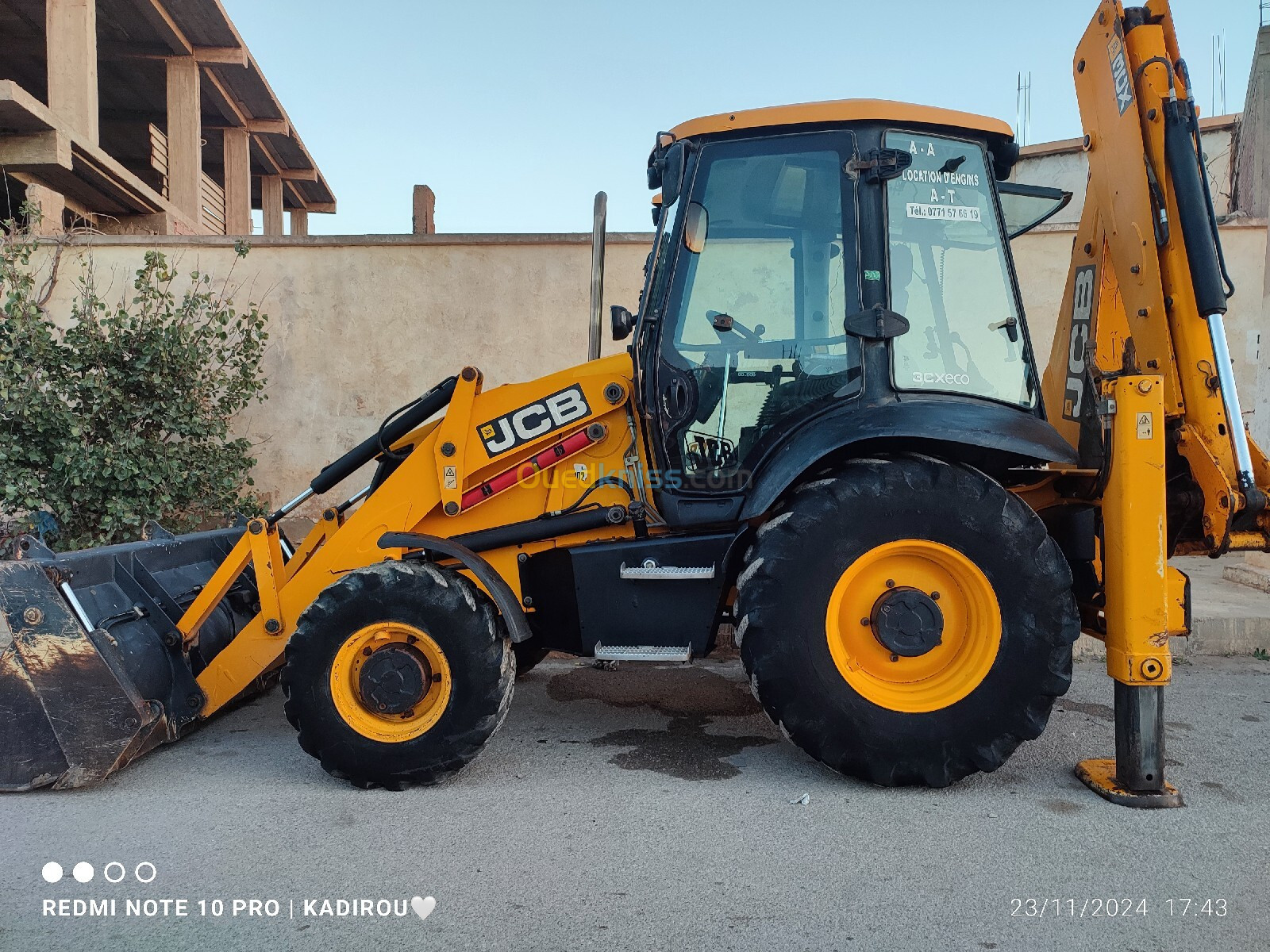 JCB 3cx Rétro chargeur JCB 3 cx 2012