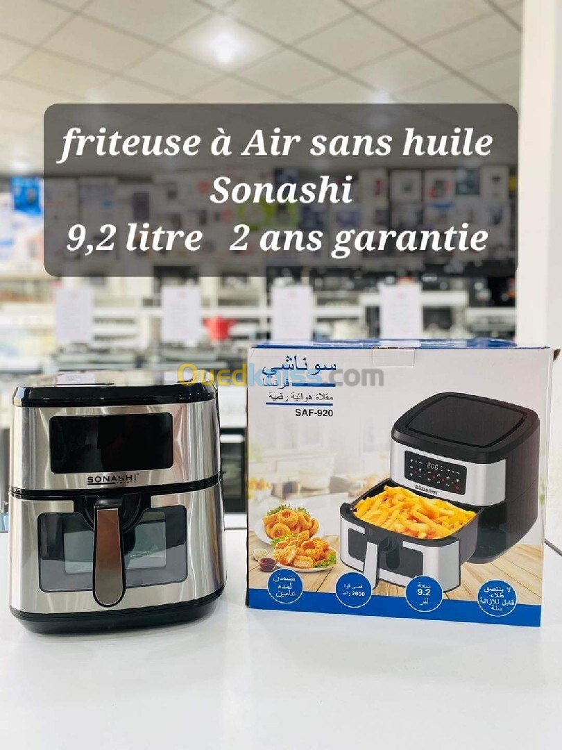 Friteuse à Air Numérique 9.2L 2000W Sonashi SAF920