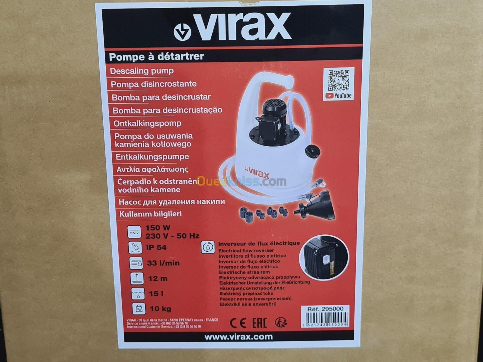 VIRAX 295000 - Pompe à détartrer 15L (Italy)