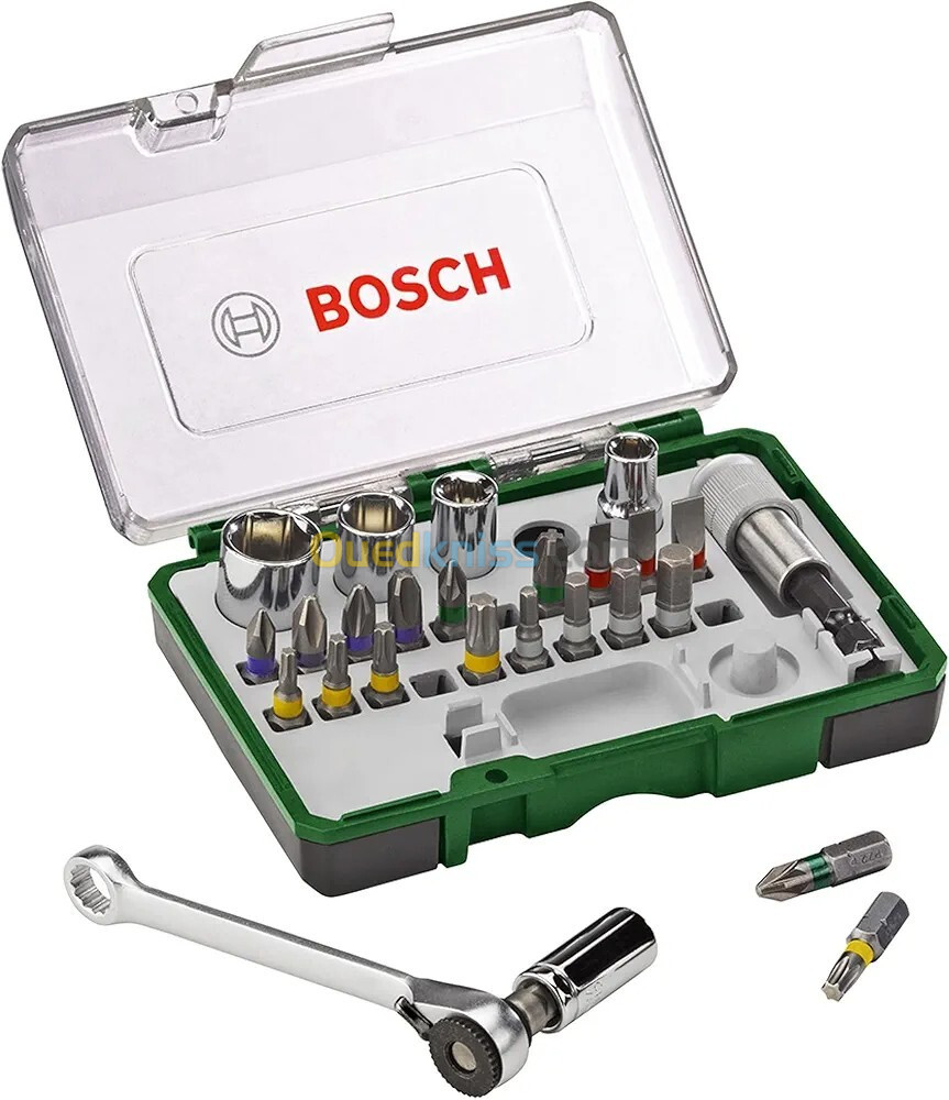 BOSCH - Coffret embout et douille à cliquet 27 pièces