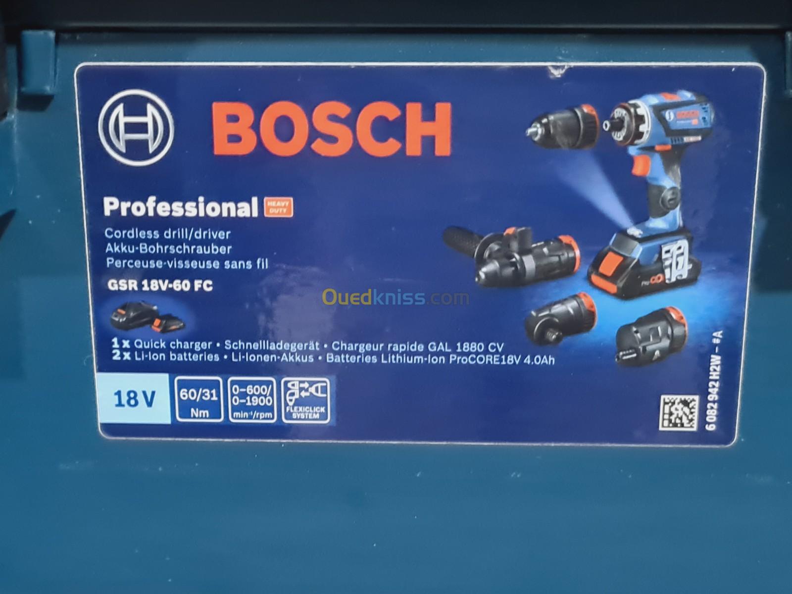 Perceuse Visseuse GSR 18V-60 FC Bosch (machine seule) 18V Li-ion