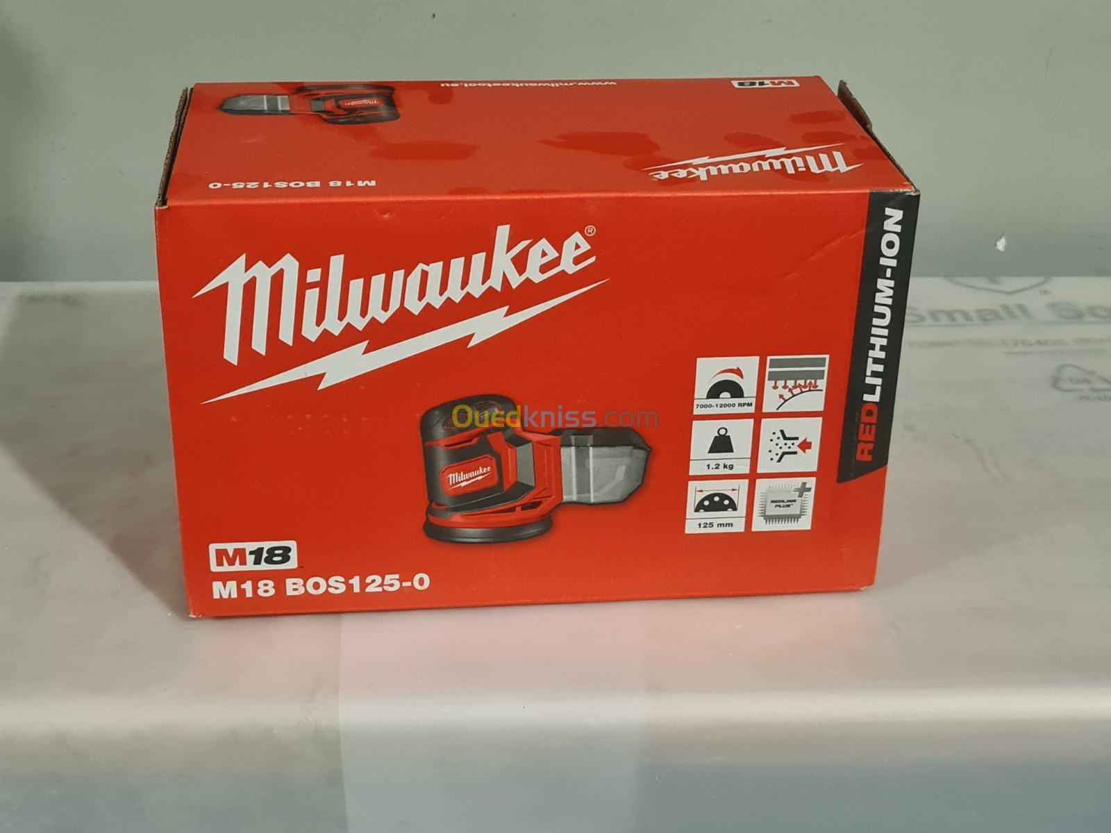 Ponceuse orbitale excentrique 125mm sans fil MILWAUKEE M18 BOS125-0  