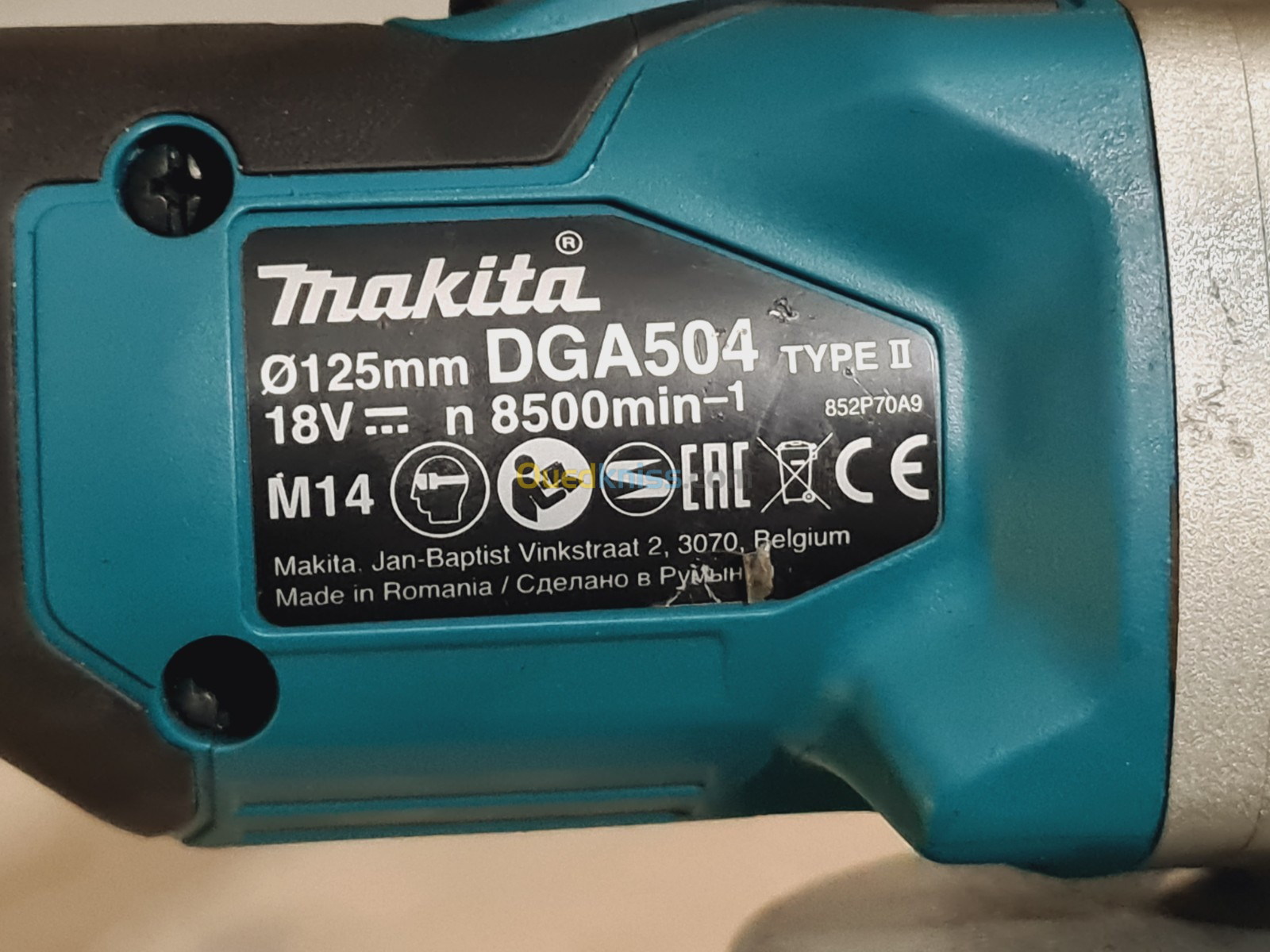 Meuleuse sans fil 125mm MAKITA DGA504 SOLO (BL-2021-Romania)