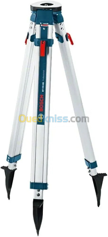 BOSCH BT 170 HD - Trépied Robuste 107-165cm Pour Laser Rotatif, Station Totale, Théodolithes, GPS