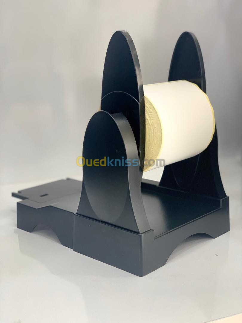 Support universel de rouleau bobine d'étiquettes pour imprimante thermique noir