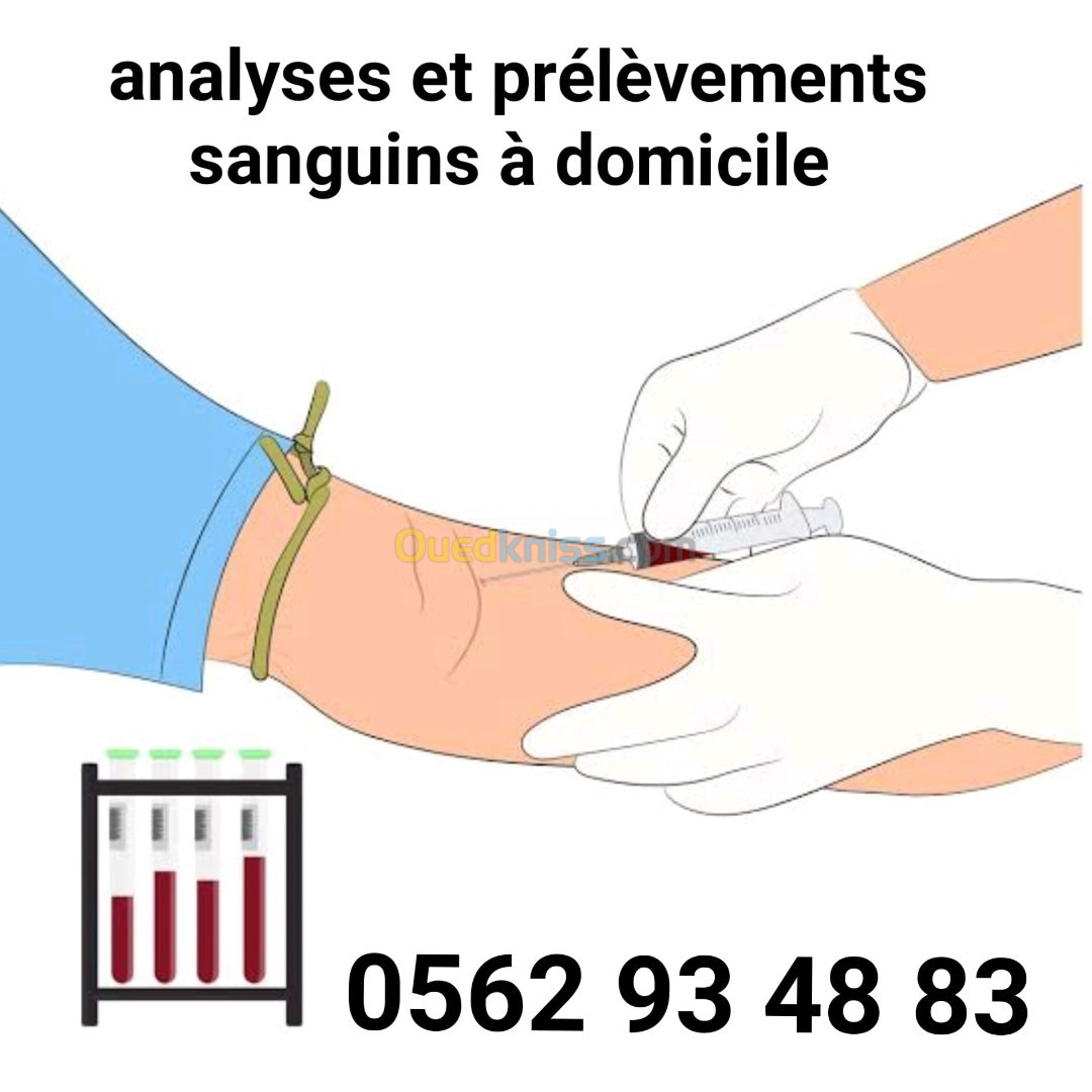 Analyses et prélèvements sanguins à domicile 