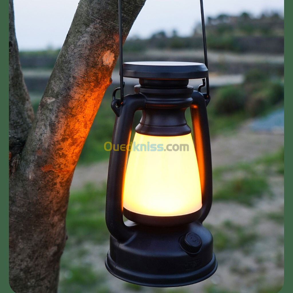 Lampe de camping classique chargement USB de type C lumière ambiante extérieure