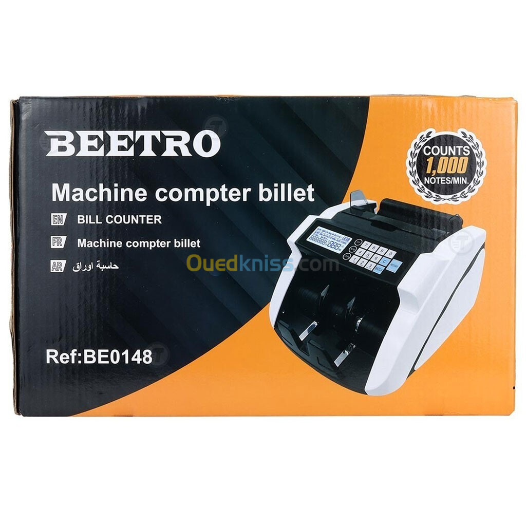 BEETRO Compteuse billet automatique avec détection UV, MG, MT, IR, DD - BE0148