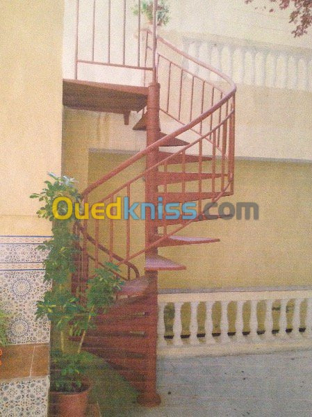 Pose d'escalier et rampe sur mesure