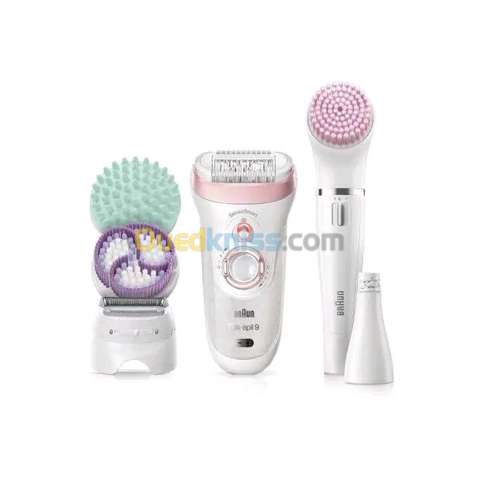 Disponible Braun Épilateur Beauty Set Silk-Épil 9 SE9/985 Wet & Dry + 8 Accessoires