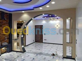 بلاكو بلاطر placo platre ,ba13,  pvc, led profil,