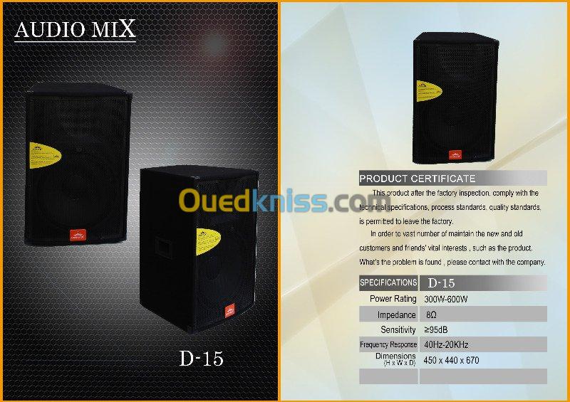 ENCEINTE PASSIVE AUDIOMIX  D15