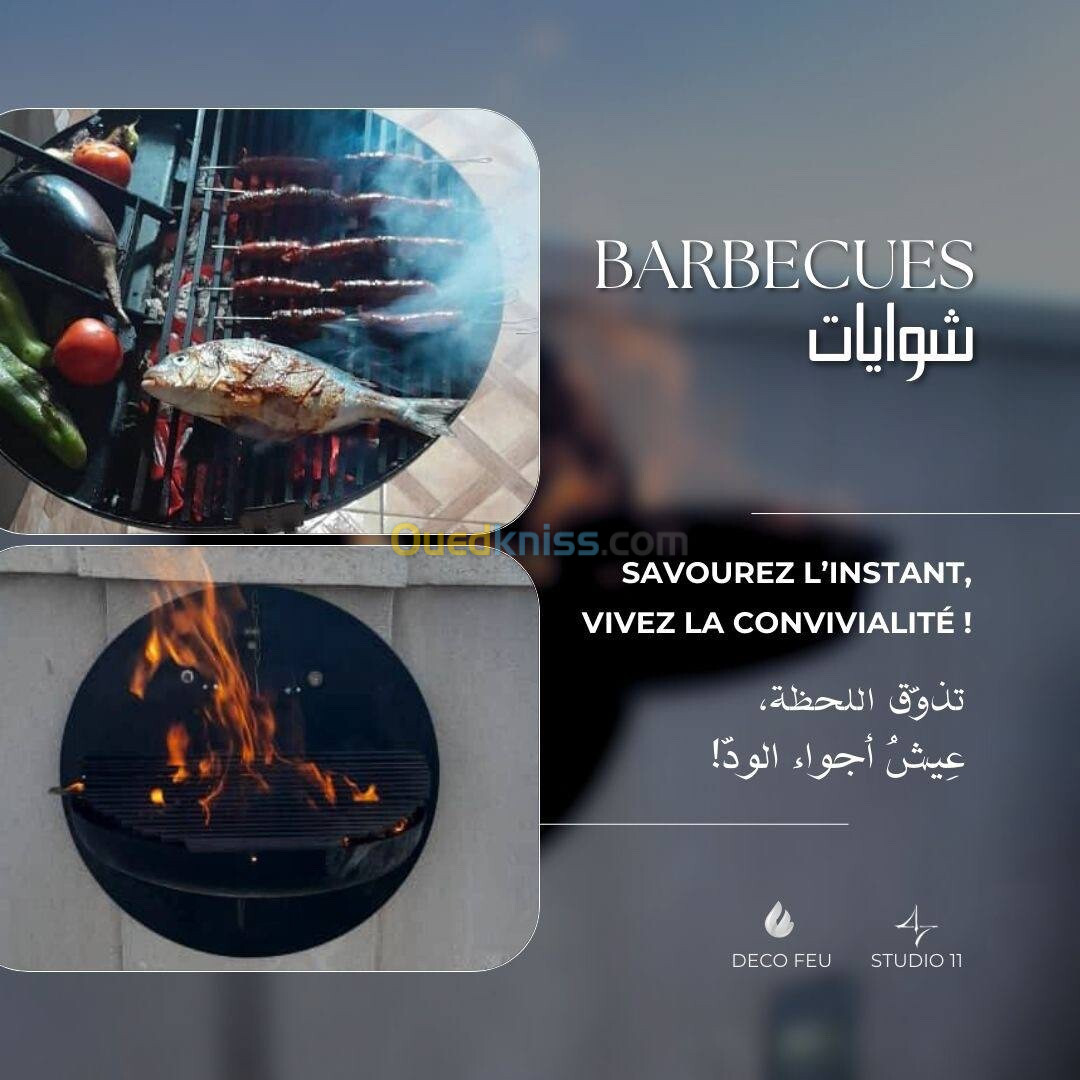 BARBECUE mural et portable