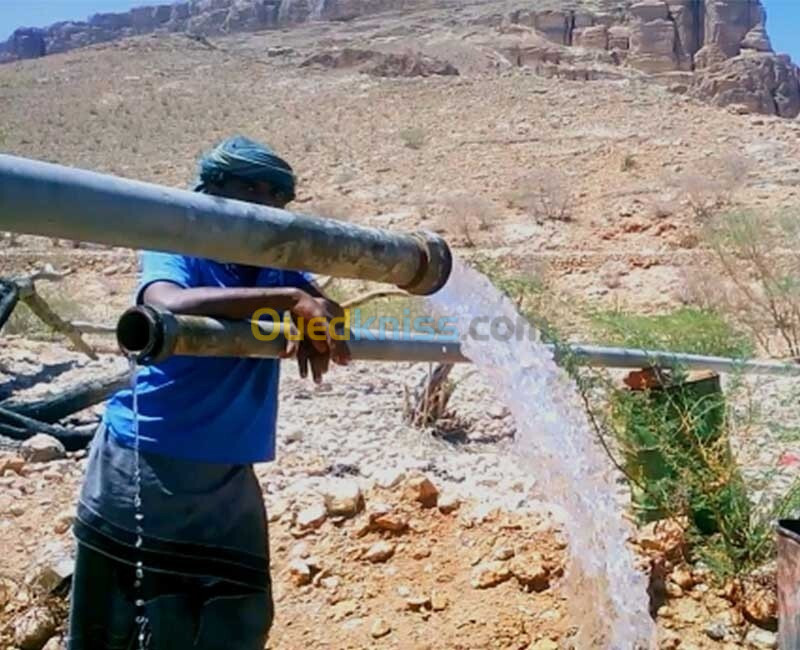 Instalation et suivis des équipements d'irrigation ( pompes - مضخات )